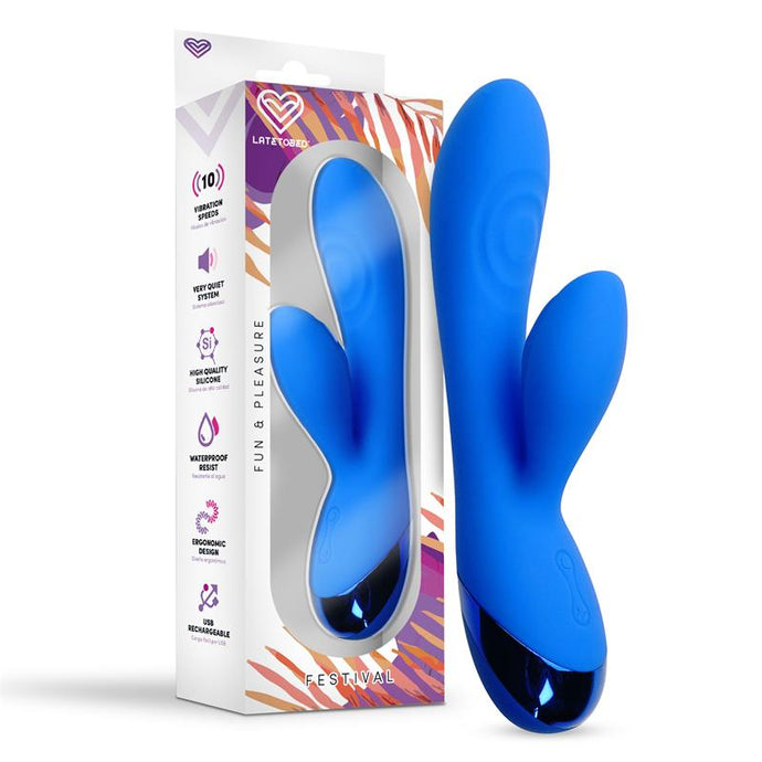 VIBRADOR USB AZUL MARNA FESTIVAL