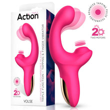 Load image into Gallery viewer, VIBRADOR TRIPLE FUNCIÓN CON FINGER Y PULSACIÓN TAPPING ACTION VOLSE
