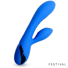 Load image into Gallery viewer, VIBRADOR USB AZUL MARNA FESTIVAL
