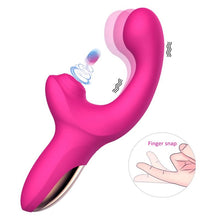 Load image into Gallery viewer, VIBRADOR TRIPLE FUNCIÓN CON FINGER Y PULSACIÓN TAPPING ACTION VOLSE
