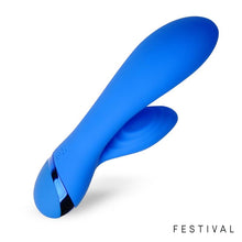 Load image into Gallery viewer, VIBRADOR USB AZUL MARNA FESTIVAL
