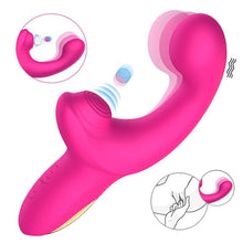 Load image into Gallery viewer, VIBRADOR TRIPLE FUNCIÓN CON FINGER Y PULSACIÓN TAPPING ACTION VOLSE
