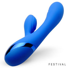 Load image into Gallery viewer, VIBRADOR USB AZUL MARNA FESTIVAL
