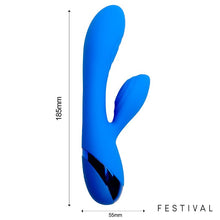 Cargar imagen en el visor de la galería, VIBRADOR USB AZUL MARNA FESTIVAL
