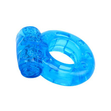 Load image into Gallery viewer, ANILLO PARA EL PENE Y VIBRACIÓN COLOR AZUL - SpicyandLove
