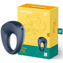 Load image into Gallery viewer, ANILLO VIBRADOR PARA EL PENE AZUL OSCURO SATISFYER - SpicyandLove
