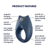 Cargar imagen en el visor de la galería, ANILLO VIBRADOR ROYAL ONE SATISFYER AZUL - SpicyandLove
