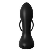 Cargar imagen en el visor de la galería, ANILLO Y PLUG ANAL RECARGABLE NEGRO - SpicyandLove
