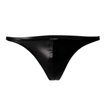 Load image into Gallery viewer, CALZONCILLO ESTILO BRAZILIAN LEATHERETTE NEGRO
