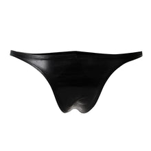 Cargar imagen en el visor de la galería, CALZONCILLO ESTILO BRAZILIAN LEATHERETTE NEGRO
