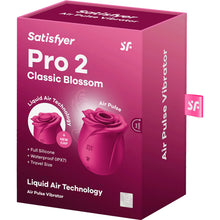 Load image into Gallery viewer, SUCCIONADOR ROSA AIR PULSE PRO 2 CLASSIC BLOSSOM VIBRADOR SATISFYER
