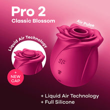 Cargar imagen en el visor de la galería, SUCCIONADOR ROSA AIR PULSE PRO 2 CLASSIC BLOSSOM VIBRADOR SATISFYER
