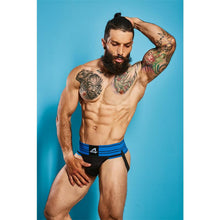 Load image into Gallery viewer, SUSPENSORIO ESTILO RUGBY BOXER ELECTRIC BLUE
