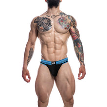 Load image into Gallery viewer, SUSPENSORIO ESTILO RUGBY BOXER ELECTRIC BLUE
