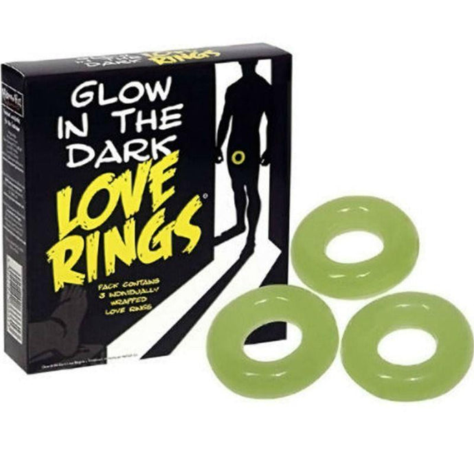 ANILLOS PARA EL PENE FLUORESCENTES PACK DE 3