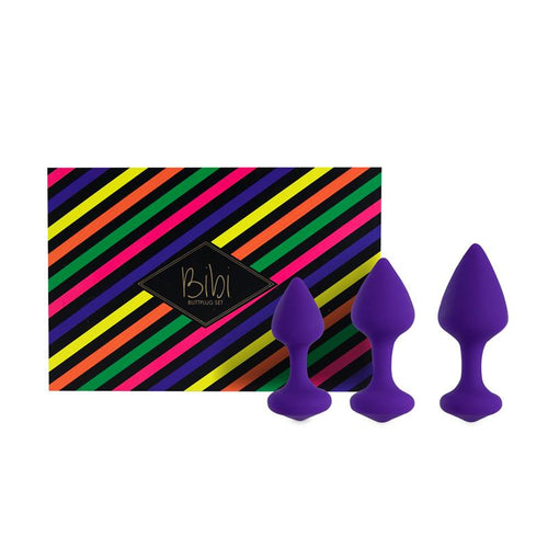 SET DE 3 PLUGS ANALES PÚRPURA BIBI - Spicyandlove