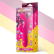 Load image into Gallery viewer, VIBRADOR PUNTO G Y CONEJITO USB SILICONA FUCSIA CAKEY
