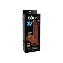 Load image into Gallery viewer, DILDO TRIPLE DENSIDAD PENE Y TESTÍCULOS OSCILANTES 8&quot;
