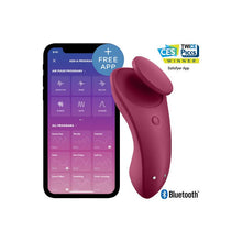 Load image into Gallery viewer, ESTIMULADOR DE BRAGUITA CON APP WINE RED DE SATISFYER
