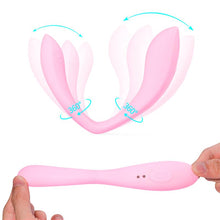 Load image into Gallery viewer, JUGUETE VIBRADOR PARA PAREJAS 180º USB SILICONA
