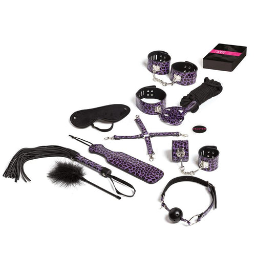 KIT DE JUEGO BONDAGE PURPURA MASTER & SLAVE - Spicyandlove