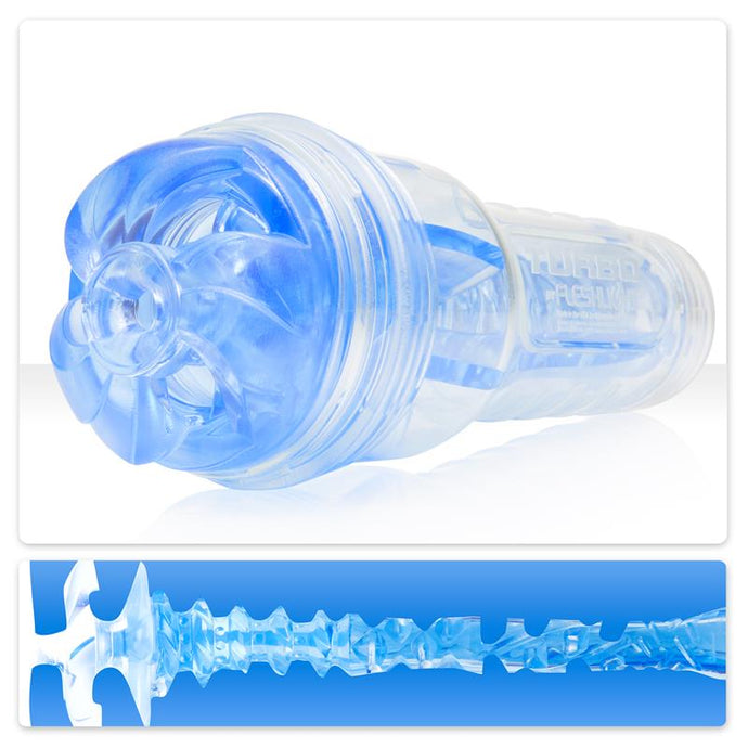 MASTURBADOR TURBO THRUST HIELO AZUL FLESLIGHT