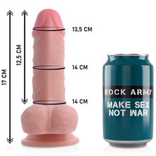 Cargar imagen en el visor de la galería, ARNÉS + DILDO REALISTA 17CM DUAL DENSITY PANZER
