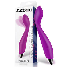 Load image into Gallery viewer, VIBRADOR HIPER-FLEXIBLE PUNTO-G SILICONA ACTION NO.TEN - Spicyandlove
