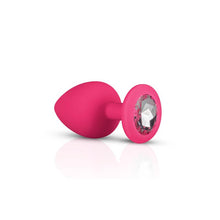 Cargar imagen en el visor de la galería, SET 3 PLUG ANAL CON CRISTAL SILICONA ROSA - Spicyandlove
