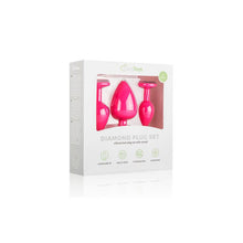 Cargar imagen en el visor de la galería, SET 3 PLUG ANAL CON CRISTAL SILICONA ROSA - Spicyandlove
