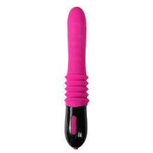 Cargar imagen en el visor de la galería, VIBRADOR MOVIMIENTO UP/DOWN SILICONA USB NATHAN 26 CM
