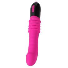 Cargar imagen en el visor de la galería, VIBRADOR MOVIMIENTO UP/DOWN SILICONA USB NATHAN 26 CM
