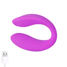 Load image into Gallery viewer, VIBRADOR PARA PAREJAS SILICONA LÍQUIDA CON CONTROL REMOTO
