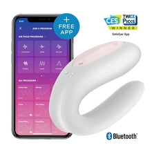 Load image into Gallery viewer, VIBRADOR PARA PAREJAS CON APP DOUBLE JOY SATISFYER - 3 COLORES
