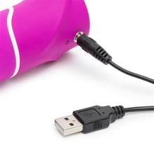 Load image into Gallery viewer, VIBRADOR PUNTO G Y CONEJITO CURVE USB DE HAPPY RABBIT
