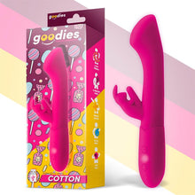 Load image into Gallery viewer, VIBRADOR PUNTO G Y CONEJITO USB SILICONA FUCSIA COTTON
